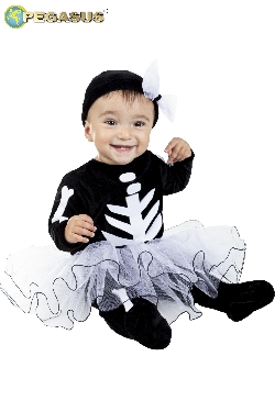 PICCOLA SCHELETRO NEONATA DI HALLOWEEN